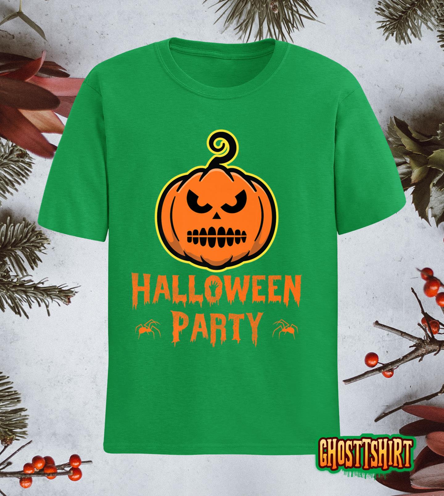 Halloween Party Pumpkin Angry Trick Or Treat Monster Classic T-Shirt