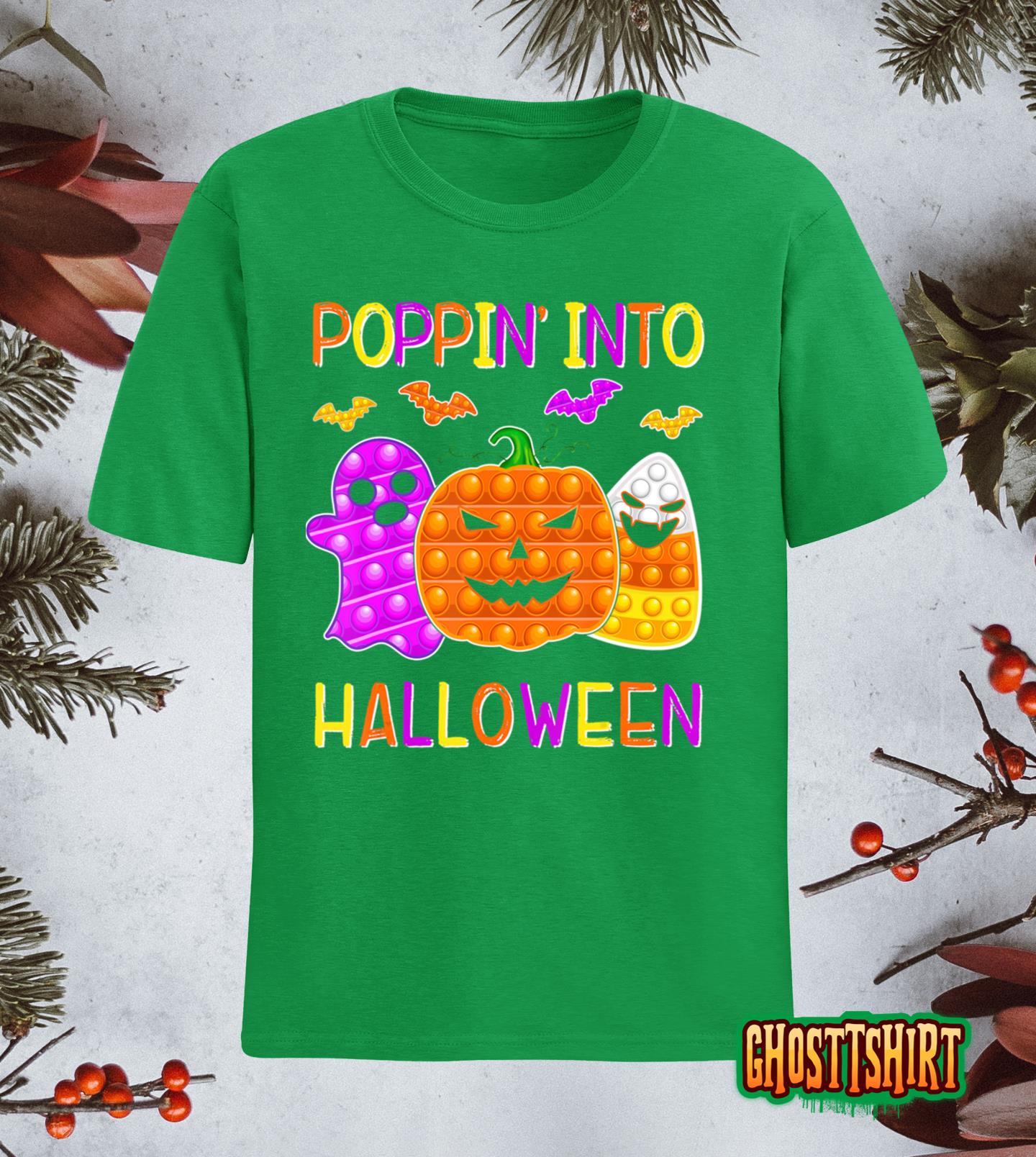 Halloween Pop It Poppin Into Halloween Fidget Toy Girl Classic T-Shirt