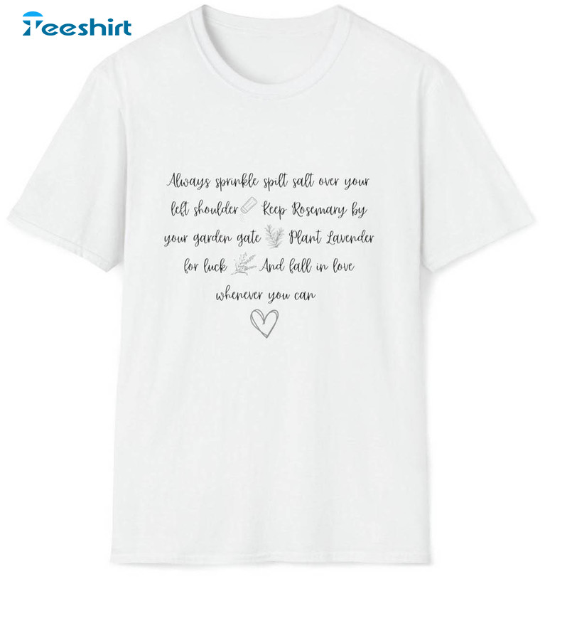 Halloween Practical Magic Quote Short Sleeve Unisex Hoodie