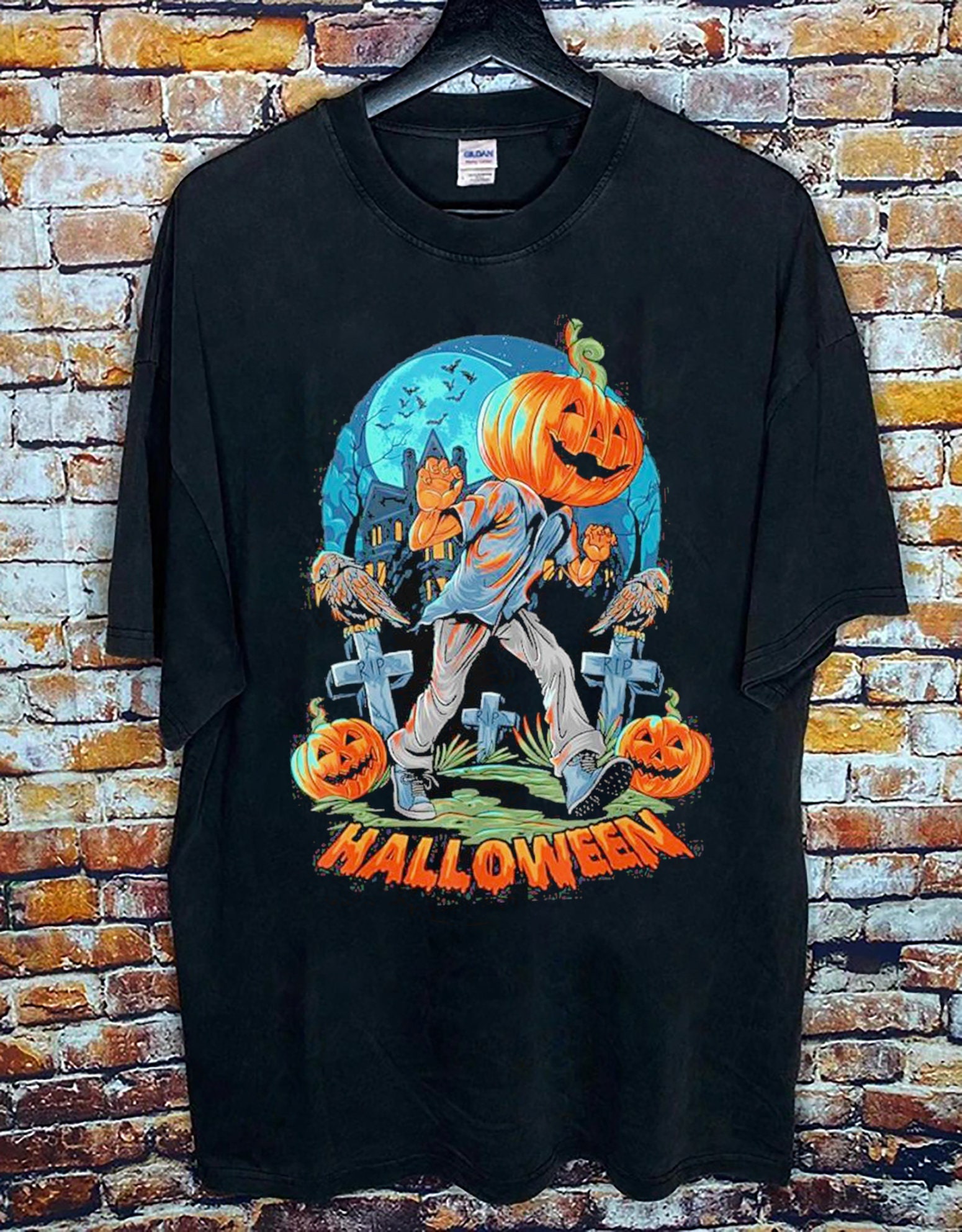 Halloween Scary Pumpkin Head Unisex Sweatshirt