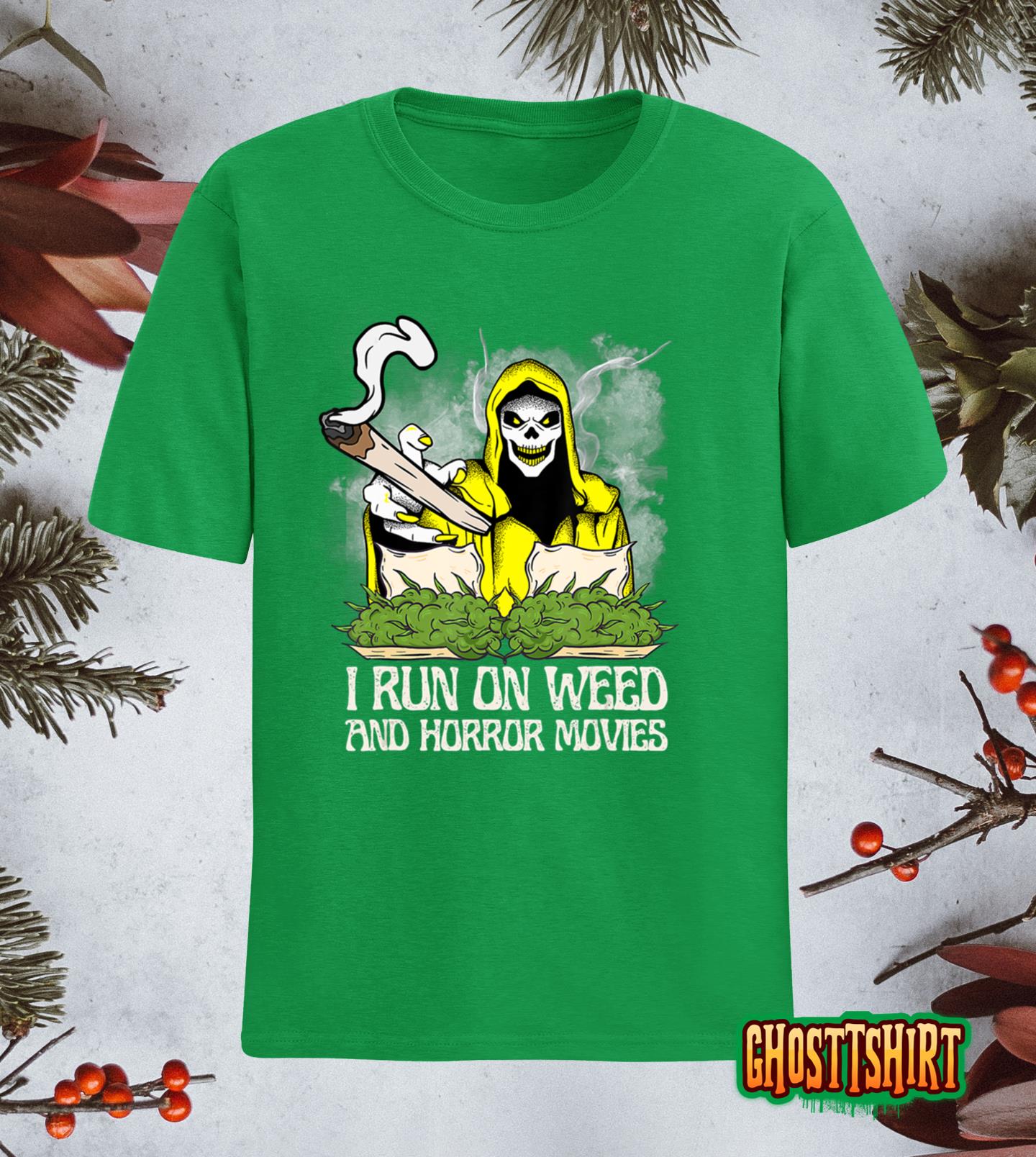 Halloween Skeleton Weed Cannabis Classic T-Shirt