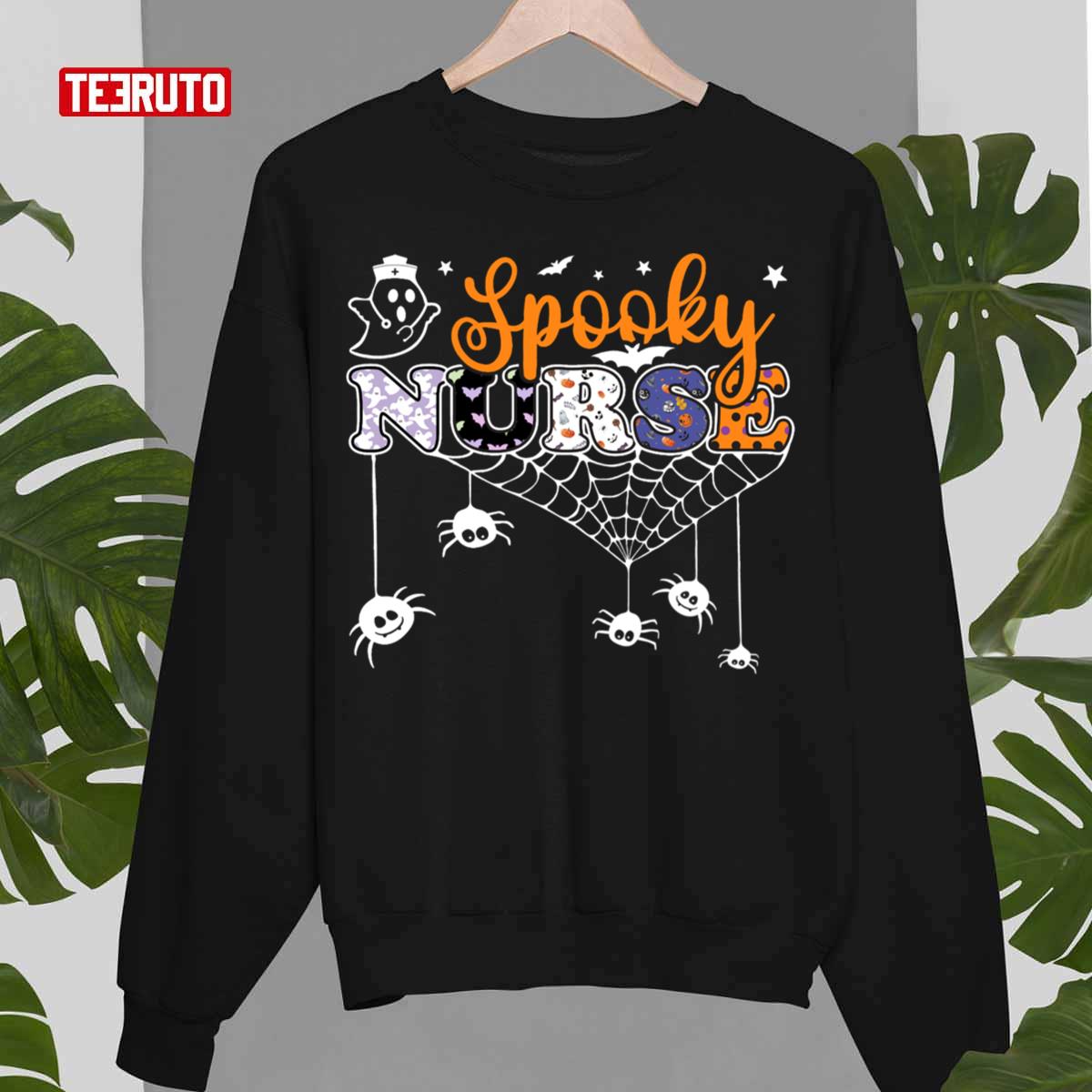 Halloween Spooky Nurse Health Worker Unisex Sweatshirt