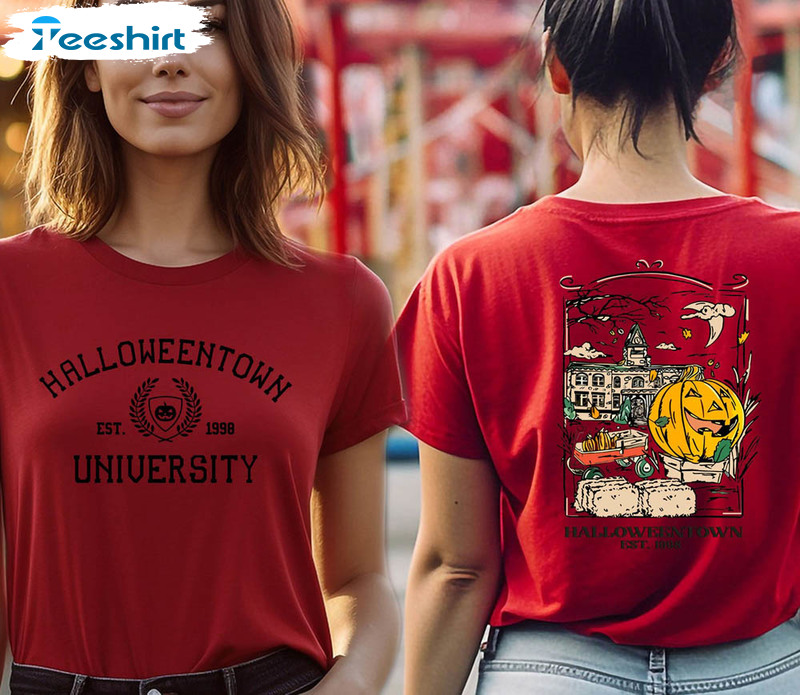 Halloween Town University Est 1998 Shirt, Retro Crewneck Unisex Hoodie