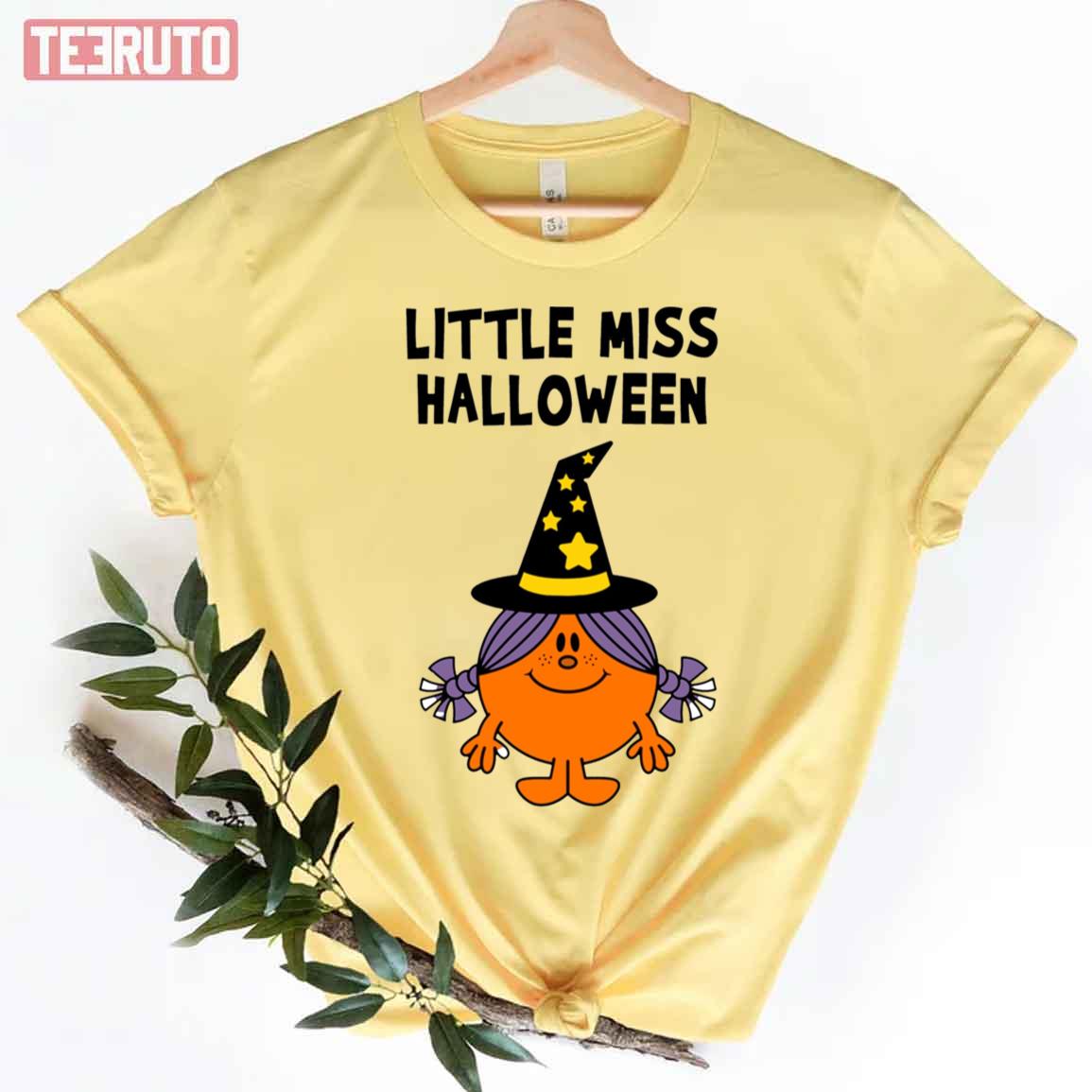 Halloween Witch Hat Little Miss Unisex T-Shirt