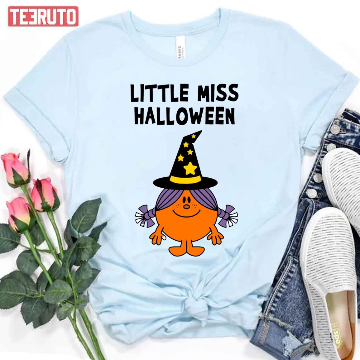 Halloween Witch Hat Little Miss Unisex T-Shirt