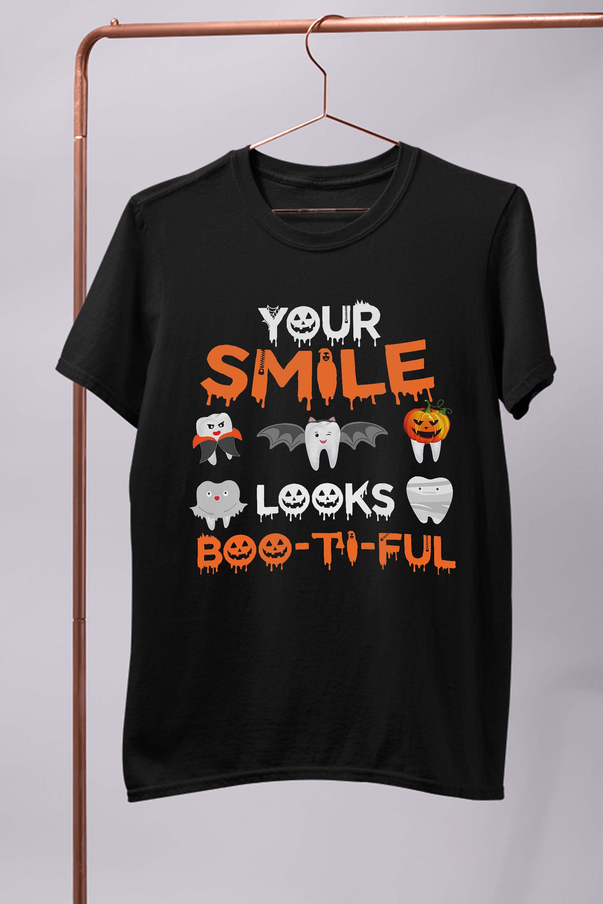 Halloween Your Smile Looks Bootiful Dental Hygienist T-Shirt