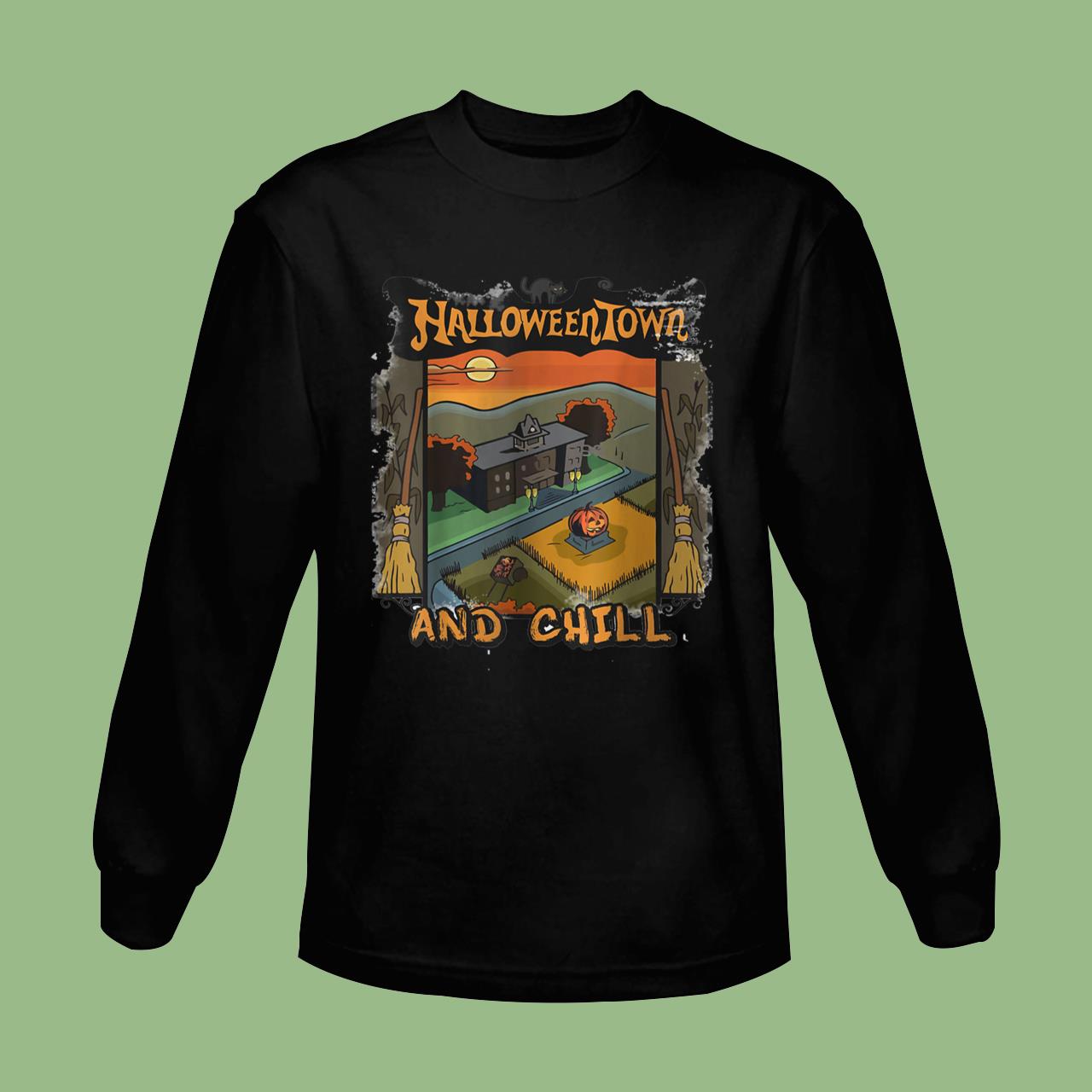 Halloweentown And Chill Funny Halloween 2022 Costume T-Shirt