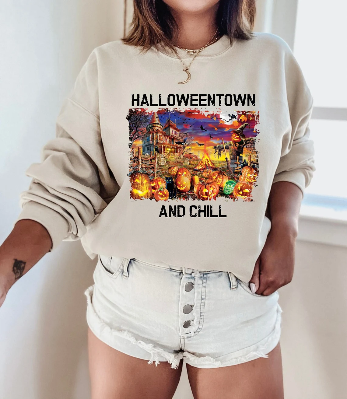 Halloweentown And Chill Sweatshirt