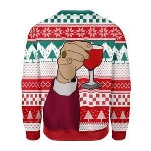 Hand Leo Laughing Meme Ugly Christmas Sweater | For Men & Women | Adult | US3567- Best Christmas Gifts 2023