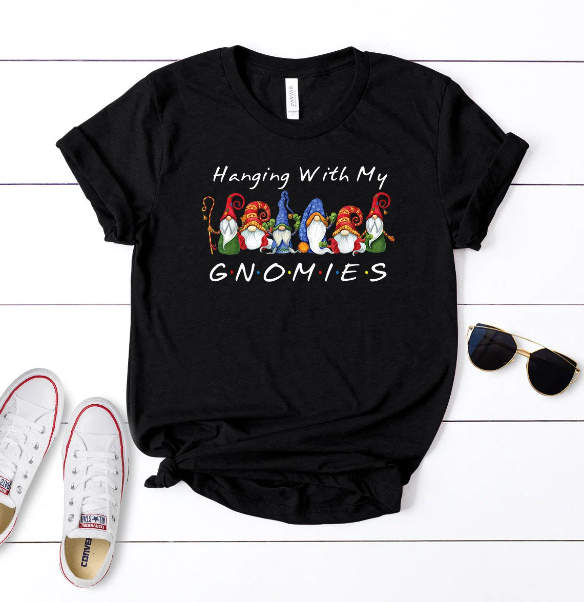 Hanging With My Gnomies, Christmas Gnomes Shirt, Christmas Gift