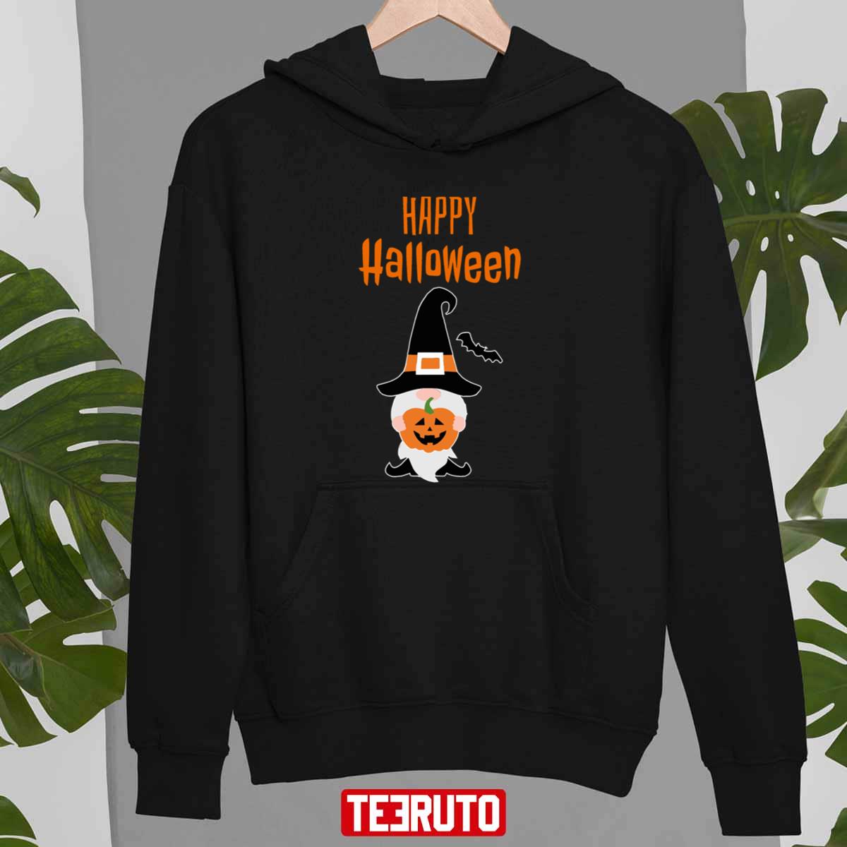 Happy Gnome Design Active Halloween Unisex Sweatshirt