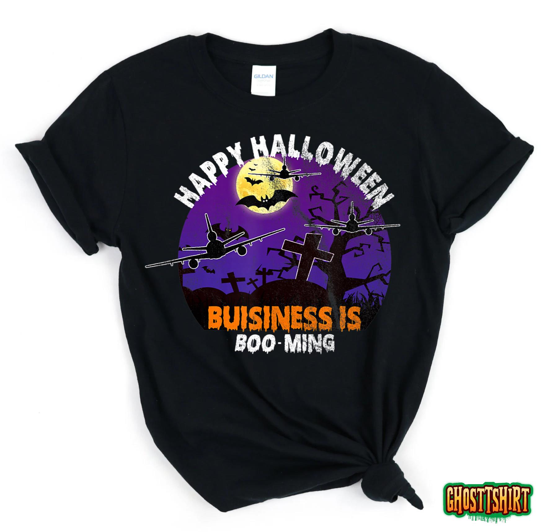 Happy Halloween KC-10 Extender Airplane Purple Sunset T-Shirt