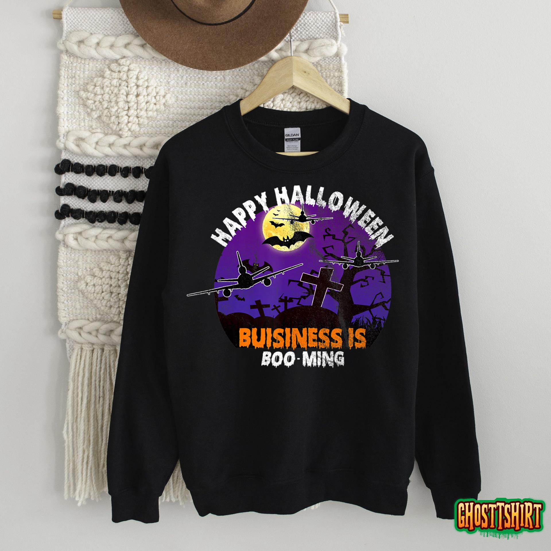 Happy Halloween KC-10 Extender Airplane Purple Sunset T-Shirt