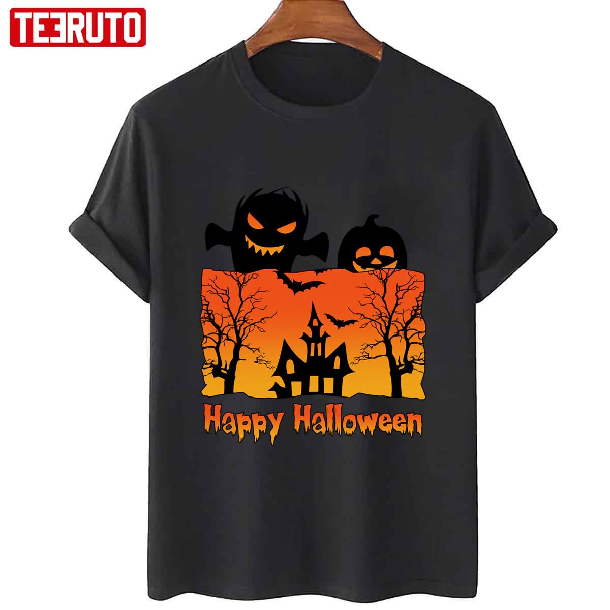 Happy Haunted Halloween A Soul Funny Men Unisex T-Shirt