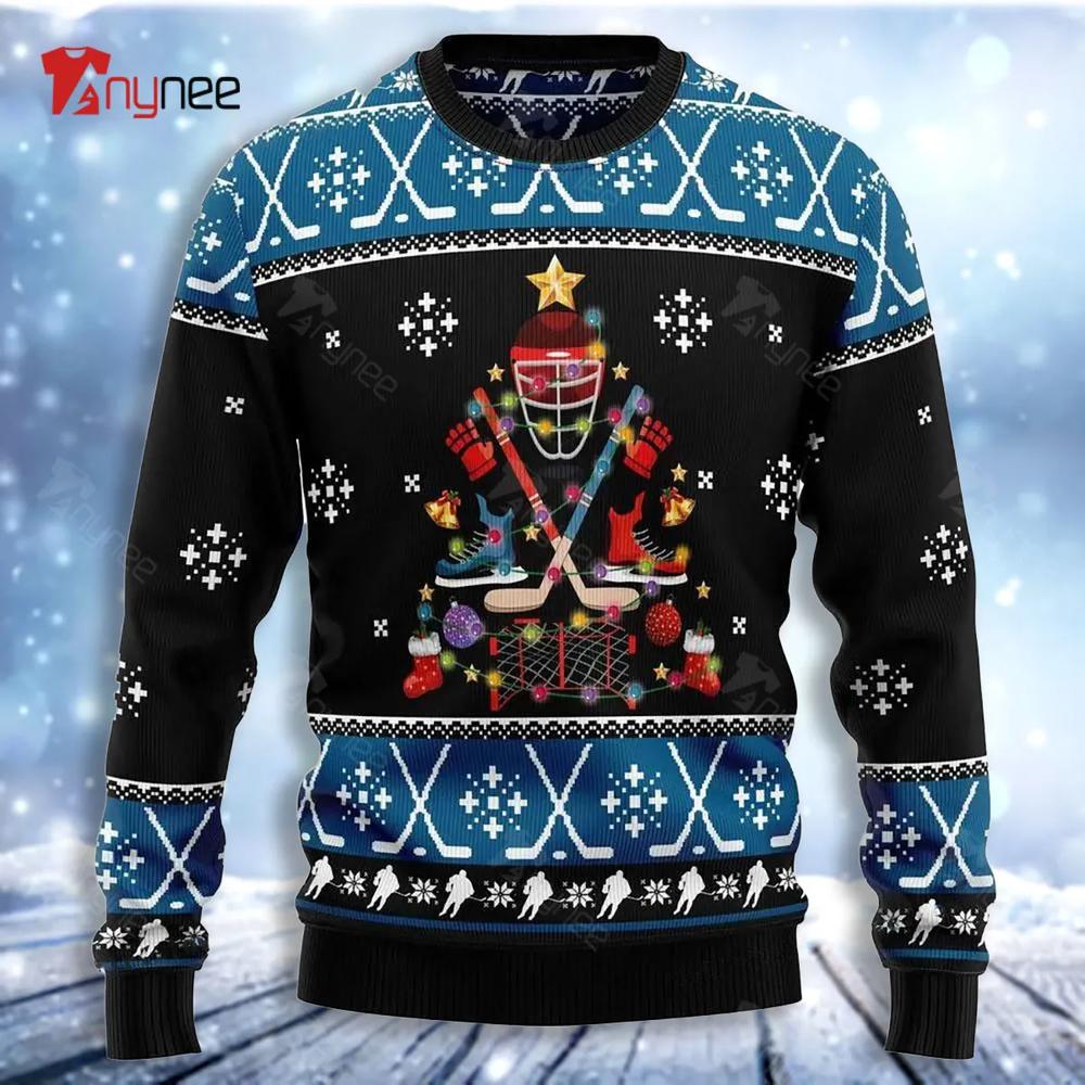 Happy Hockeyday Ugly Christmas Sweater- Best Christmas Gifts 2023