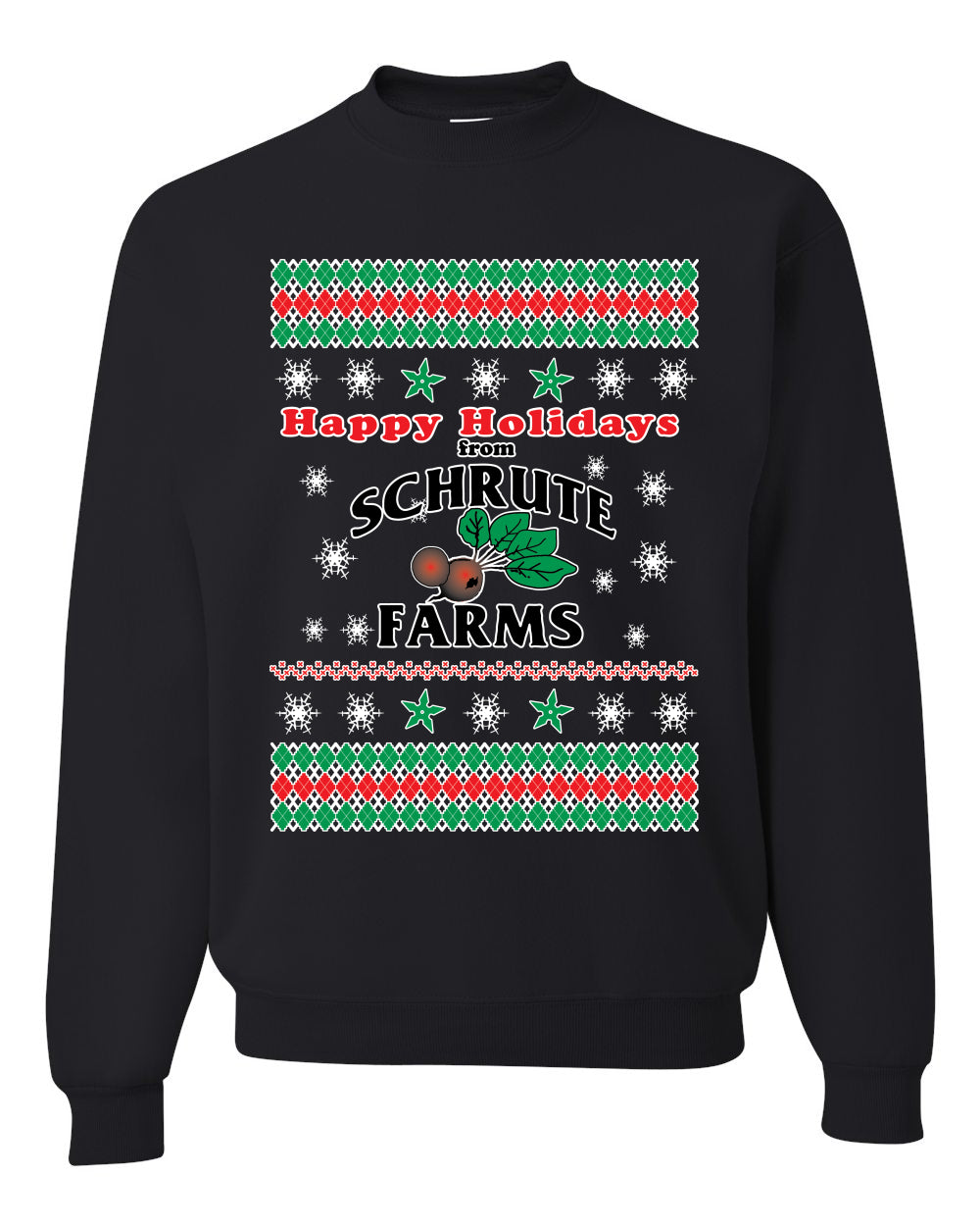 Happy Holidays from Schrute Farms Merry Ugly Christmas Sweater- Best Christmas Gifts 2023