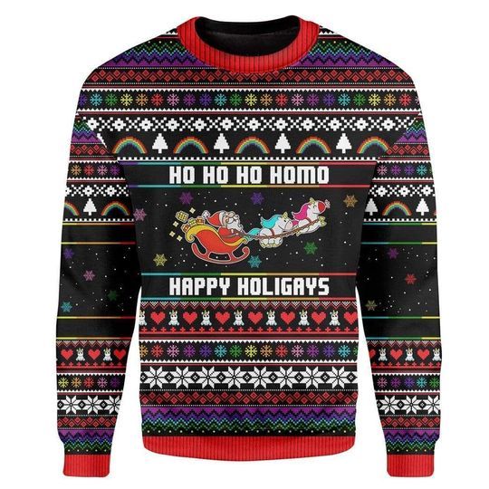 Happy Holigays Ugly Christmas Sweater | For Men & Women | Adult | US3789- Best Christmas Gifts 2023