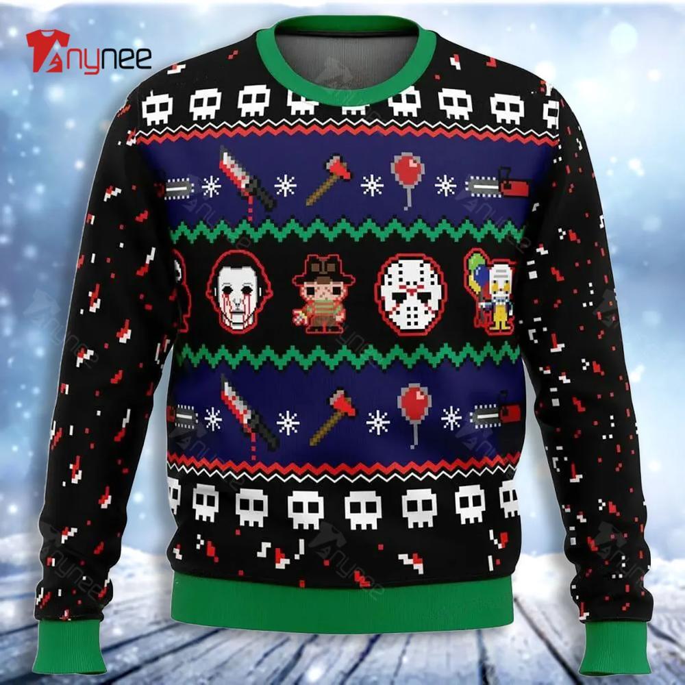 Happy Horrordays Ugly Christmas Sweater- Best Christmas Gifts 2023