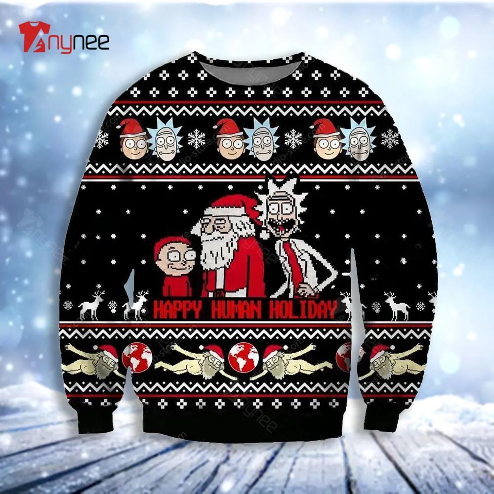 Happy Human Holiday Knitting Pattern For Ugly Christmas Sweater- Best Christmas Gifts 2023