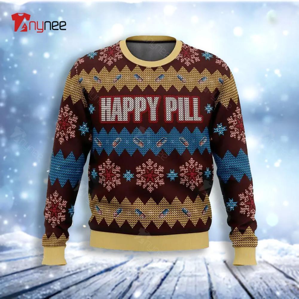 Happy Pill Ugly Christmas Sweater- Best Christmas Gifts 2023