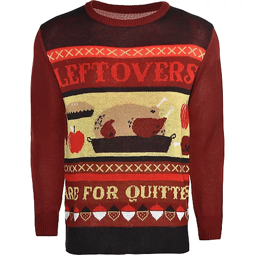 Happy Thanksgiving Adult Leftovers are For Quitters Ugly Sweater- Best Christmas Gifts 2023