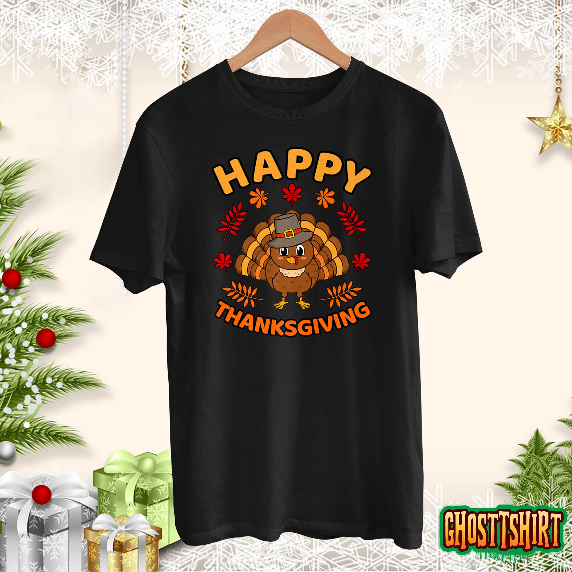 Happy Thanksgiving Funny Turkey Family Men Women Graphic Sweatshirt