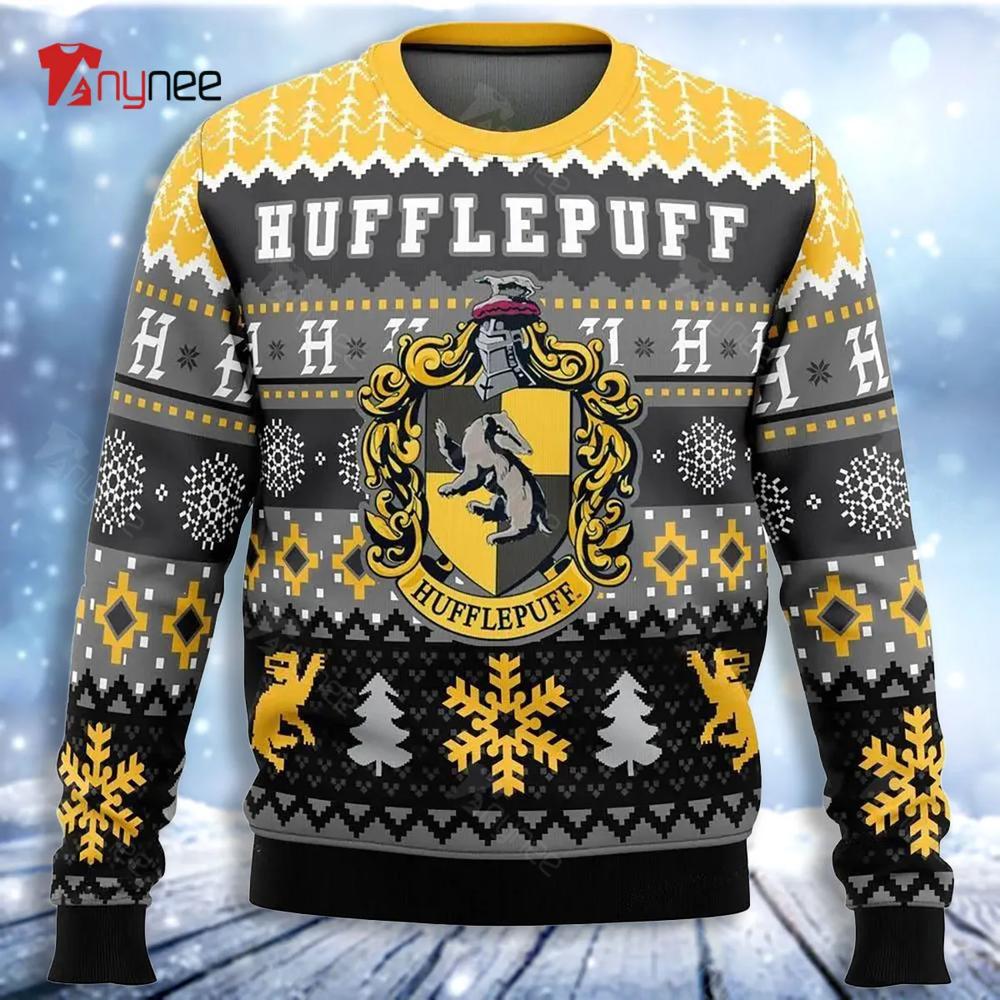 Harry Potter Hufflepuff House Ugly Christmas Sweater- Best Christmas Gifts 2023