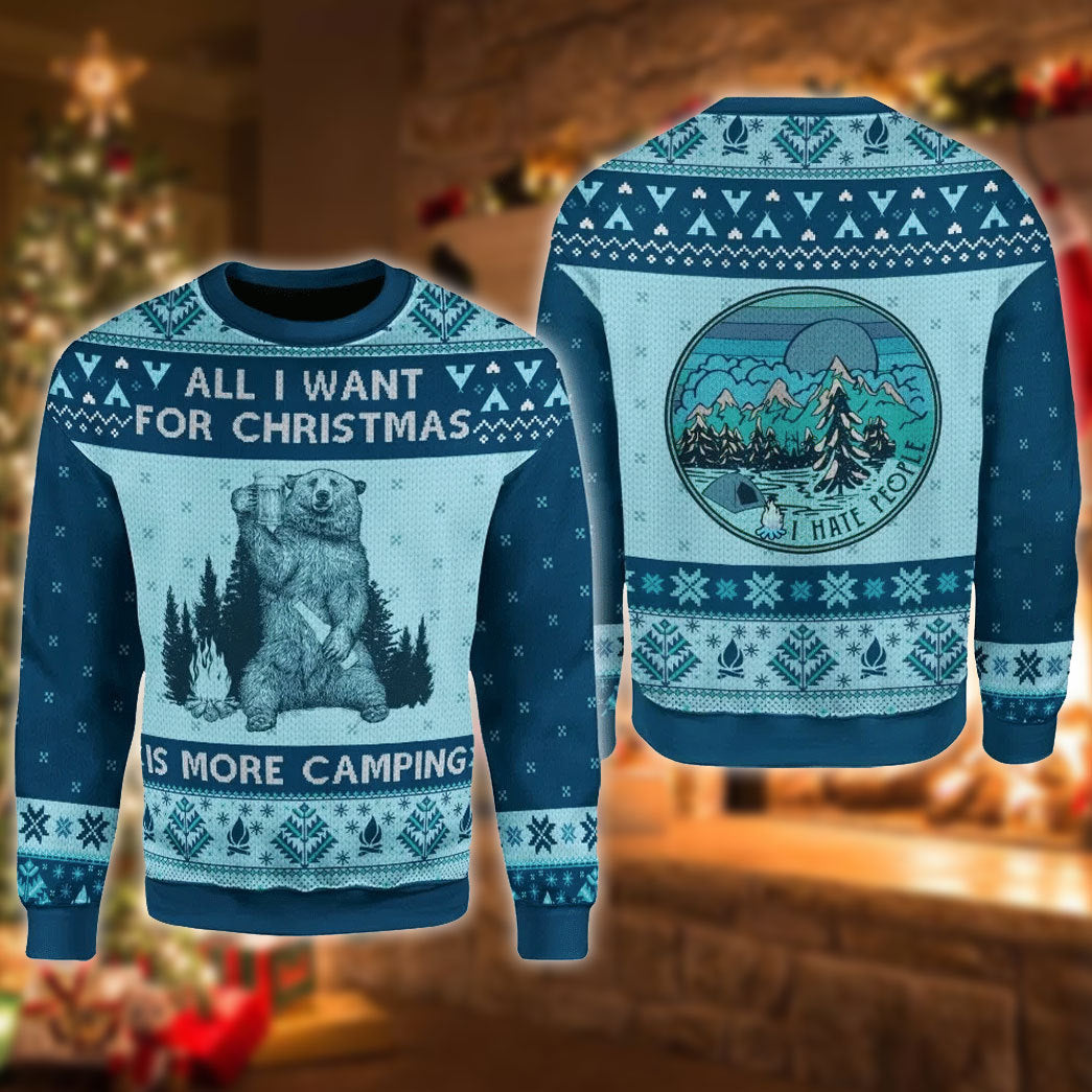 Hate People And Love Camping Sweater – Best Christmas Gifts 2023