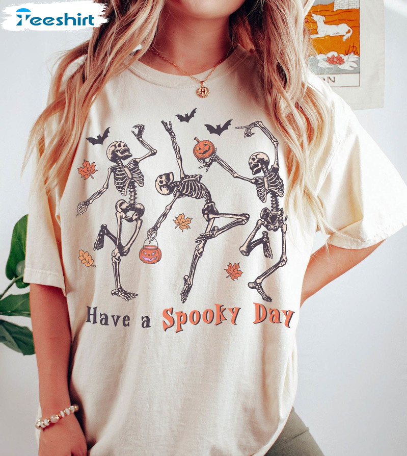 Have A Spooky Day Shirt, Halloween Sweatshirt Long Sleeve