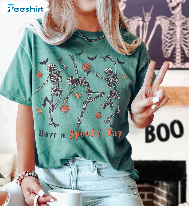 Have A Spooky Day Shirt, Halloween Sweatshirt Long Sleeve