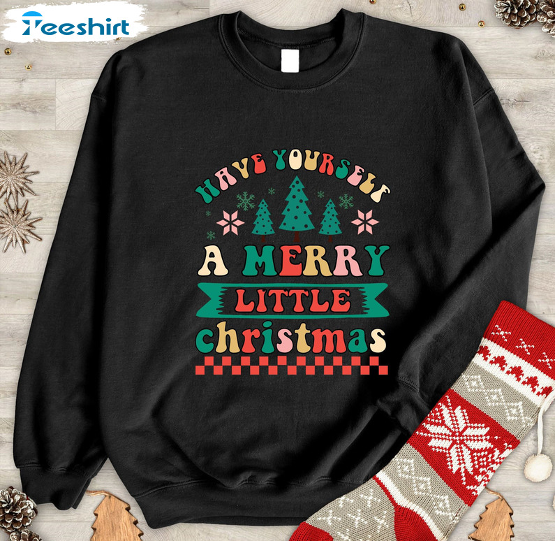 Have Yourself A Harry Little Christmas Sweatshirt, Christmas Tree Unisex T-shirt Long Sleeve