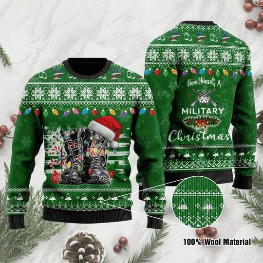 Have Yourself A Military Ugly Christmas Sweater | For Men & Women | Adult | US1618- Best Christmas Gifts 2023