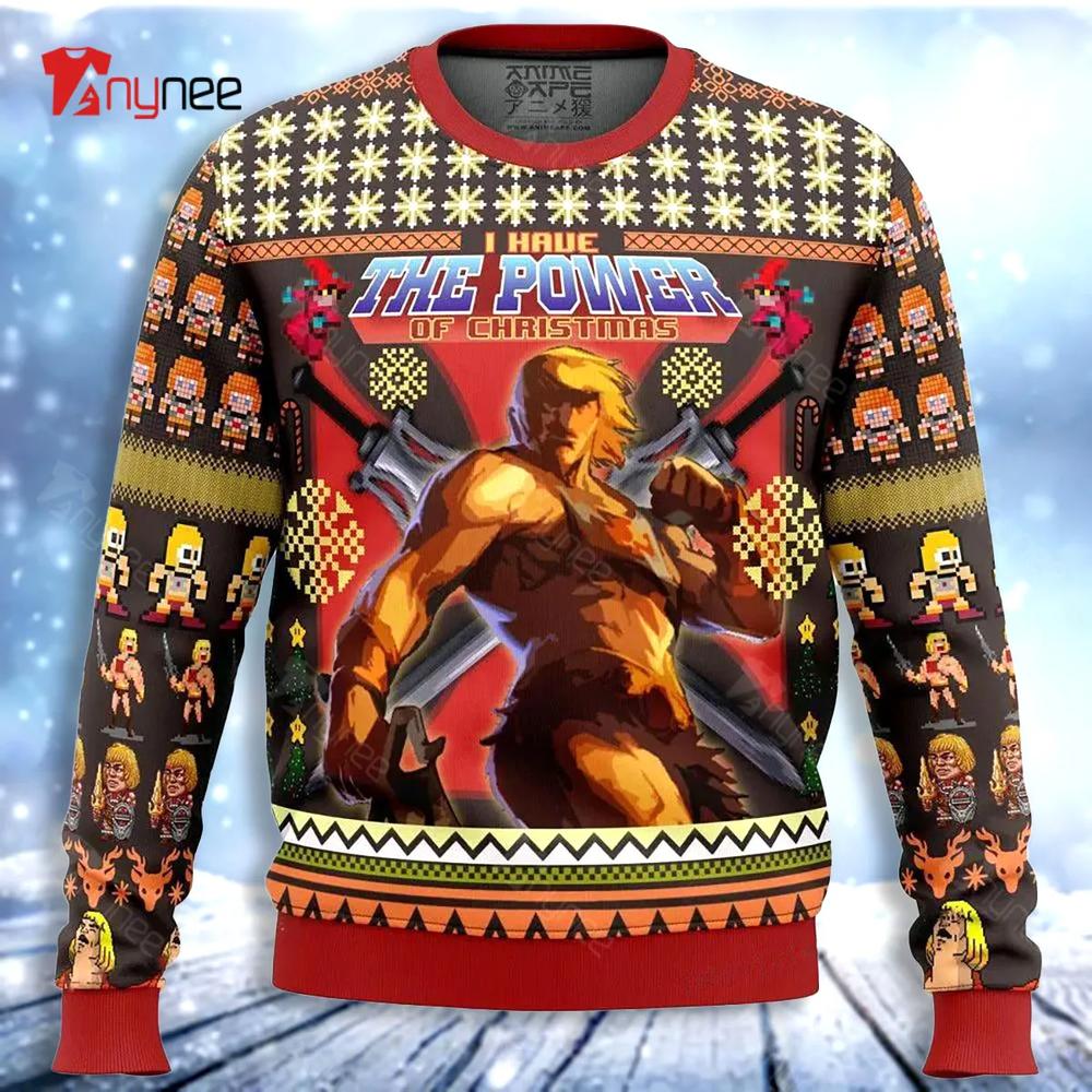 He-Man Masters Of The Universe Christmas Ugly Christmas Sweater- Best Christmas Gifts 2023