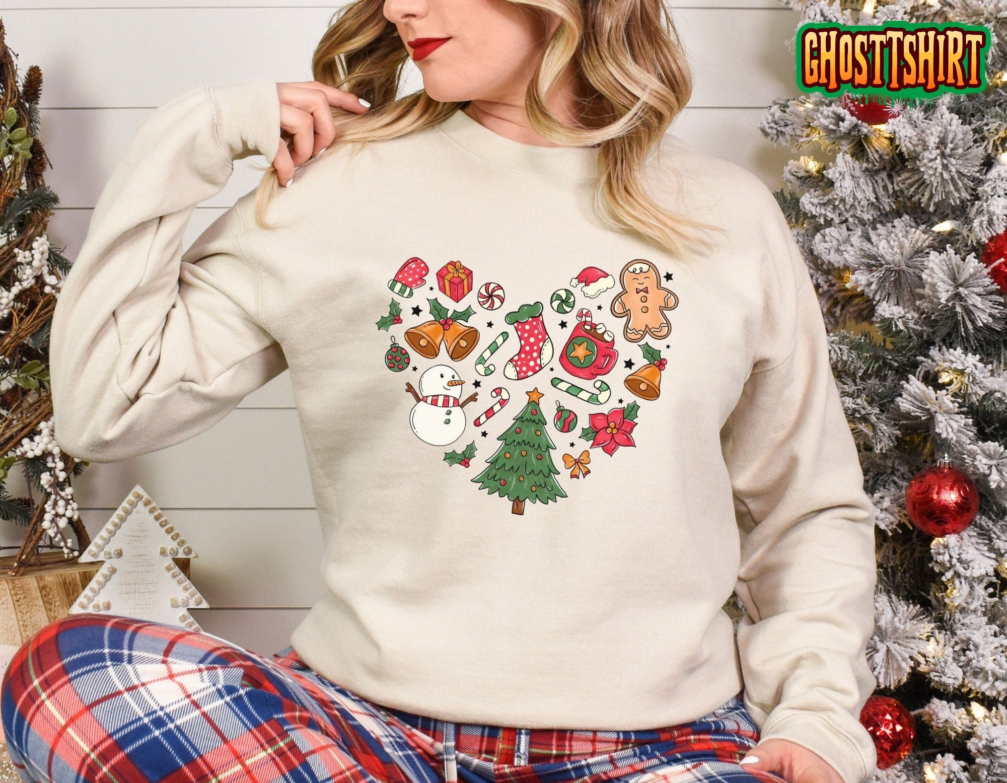 Heart Christmas Sweatshirt