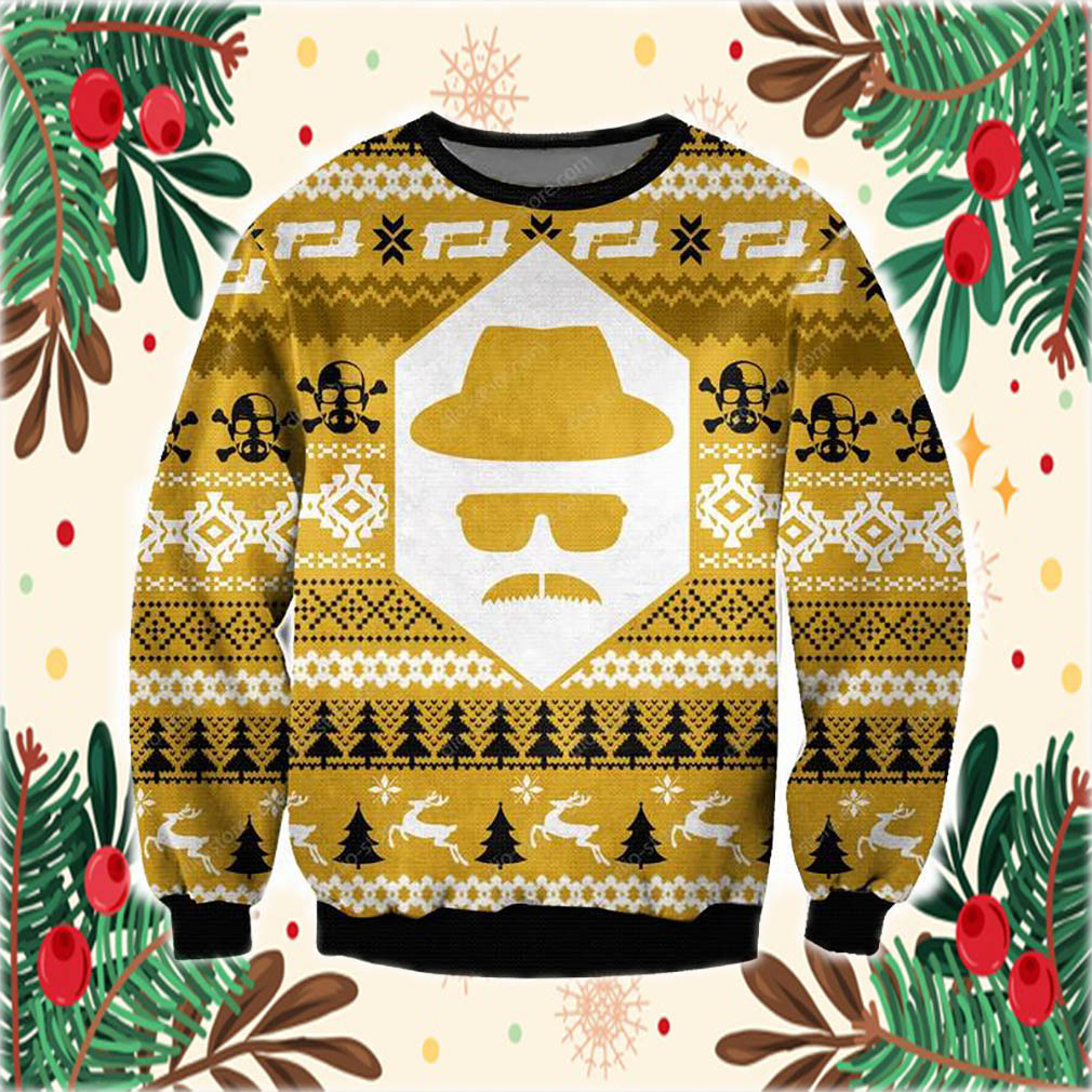 Heisenberg Breaking Bad 3D Print Ugly Christmas Sweatshirt- Best Christmas Gifts 2023