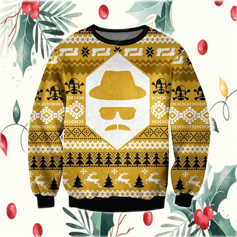 Heisenberg Breaking Bad 3D Print Ugly Christmas Sweatshirt- Best Christmas Gifts 2023