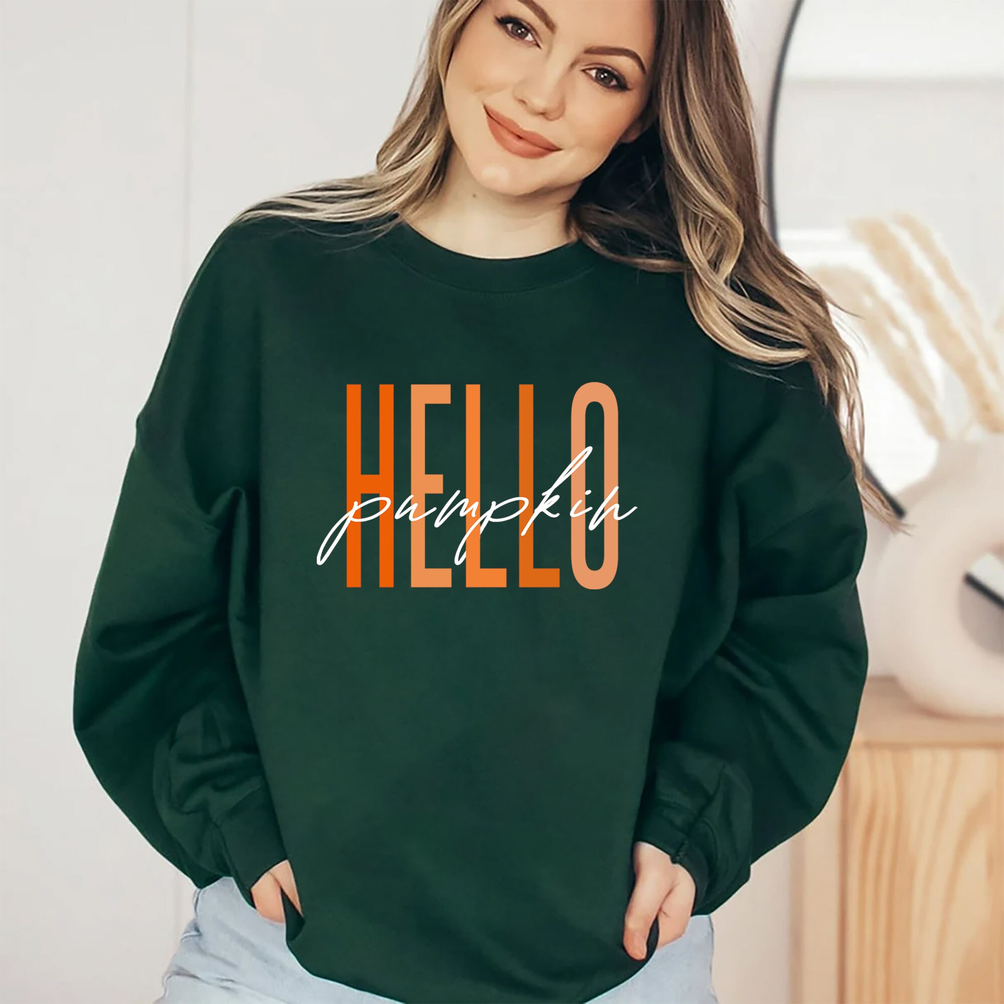 Hello Pumpkin Thanksgiving Sweatshirt