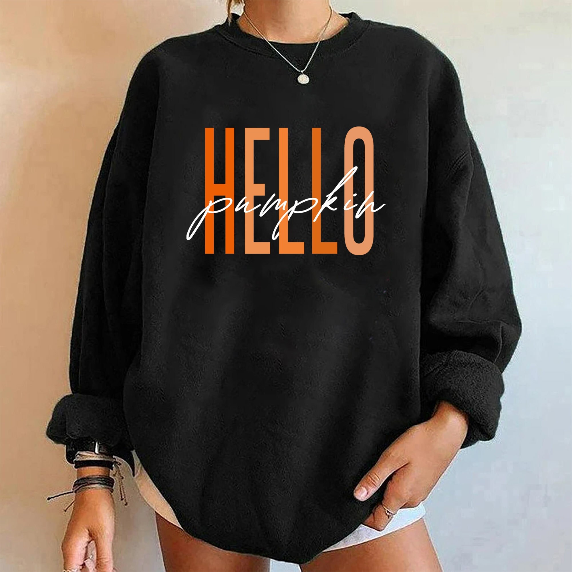 Hello Pumpkin Thanksgiving Sweatshirt