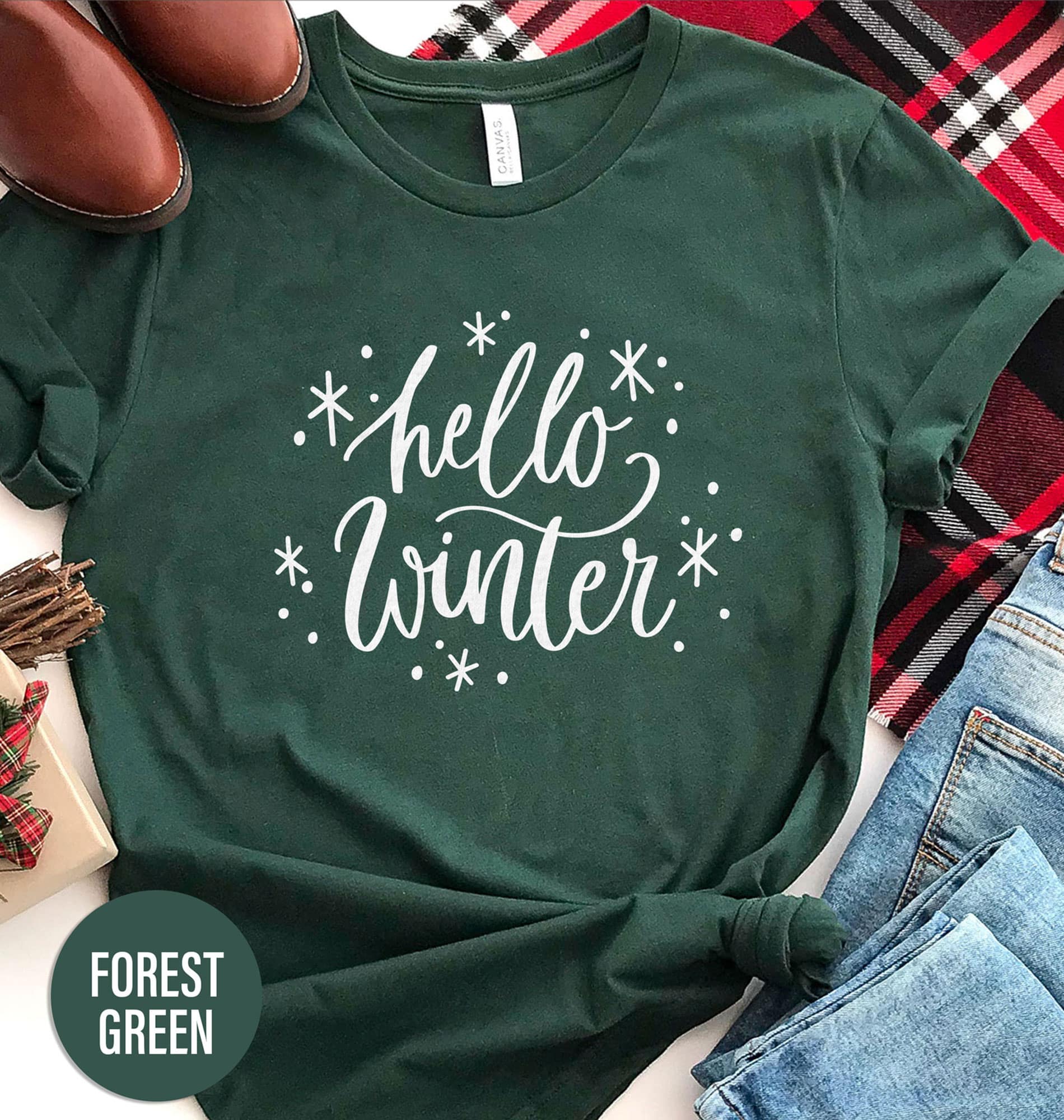 “Hello Winter” Festive Christmas Shirt