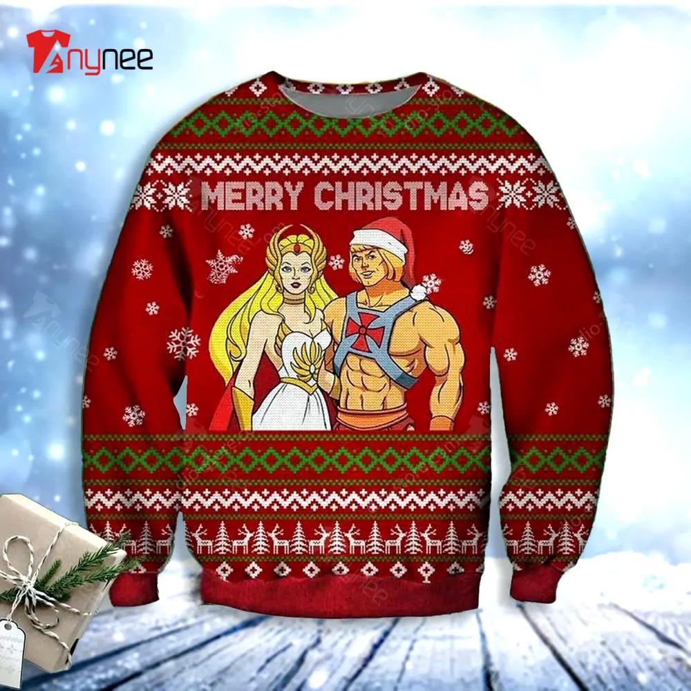 Heman Shera Ugly Christmas Sweater- Best Christmas Gifts 2023