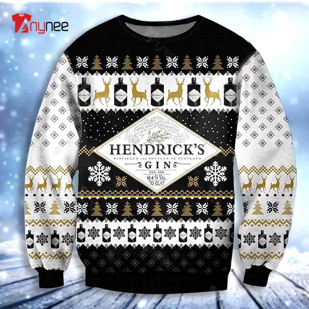 Hendrick Is Gin Ugly Christmas Sweater- Best Christmas Gifts 2023