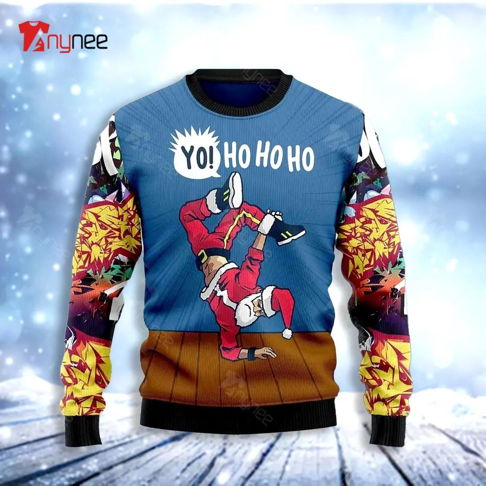 Hiphop Santa Ugly Christmas Sweater- Best Christmas Gifts 2023