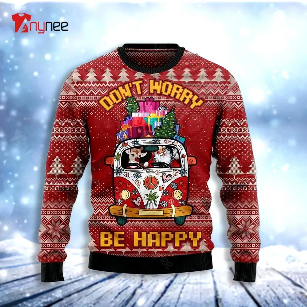 Hippie Car Ugly Christmas Sweater- Best Christmas Gifts 2023