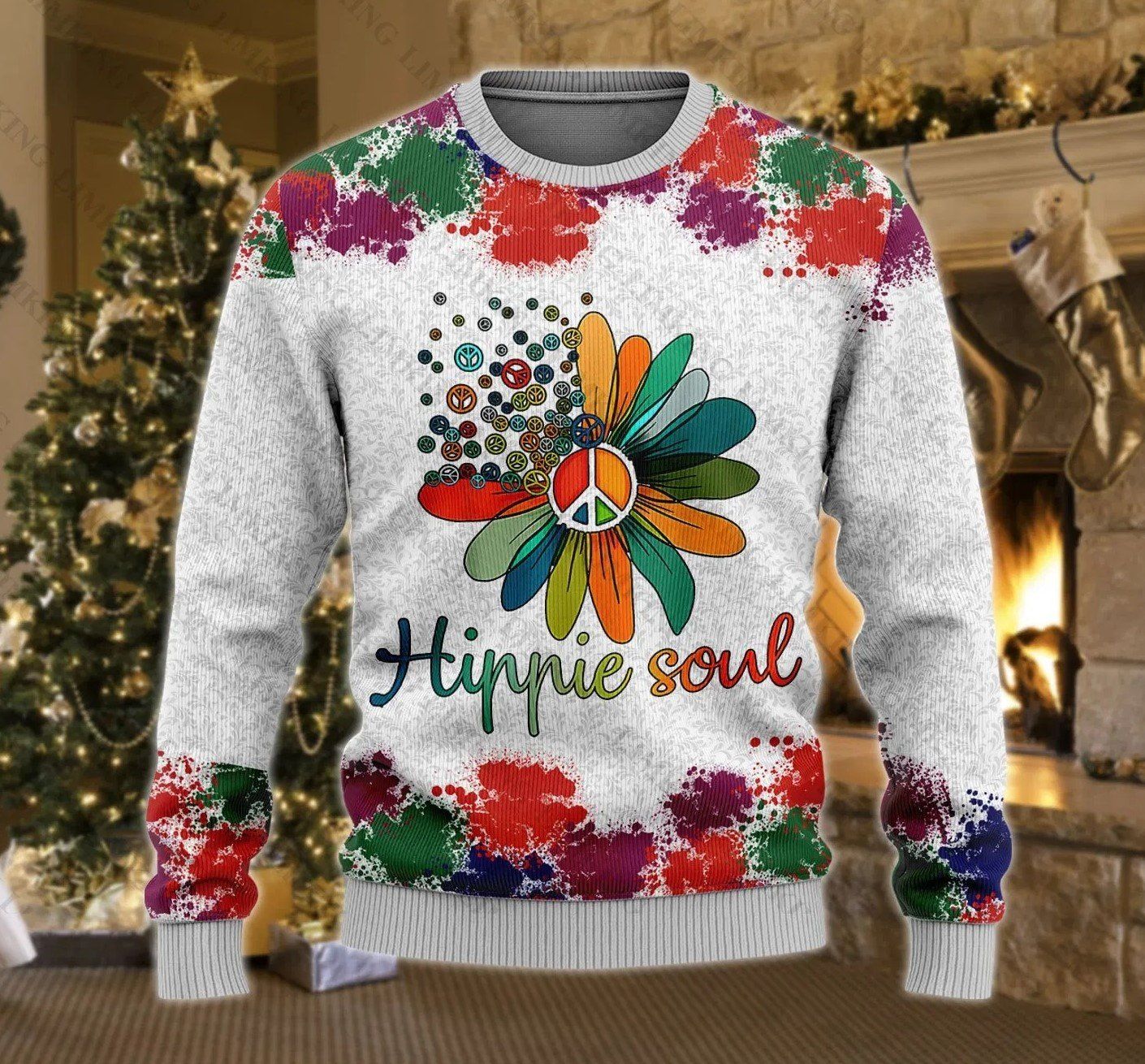 Hippie Soul Ugly Christmas Sweater | For Men & Women | Adult | US1408- Best Christmas Gifts 2023