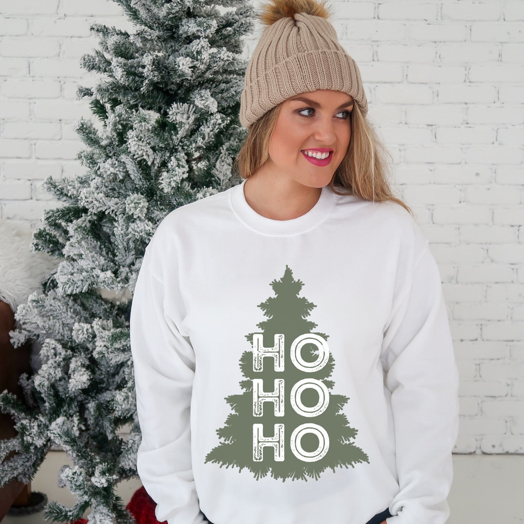 Ho Ho Ho Christmas Tree Sweatshirt