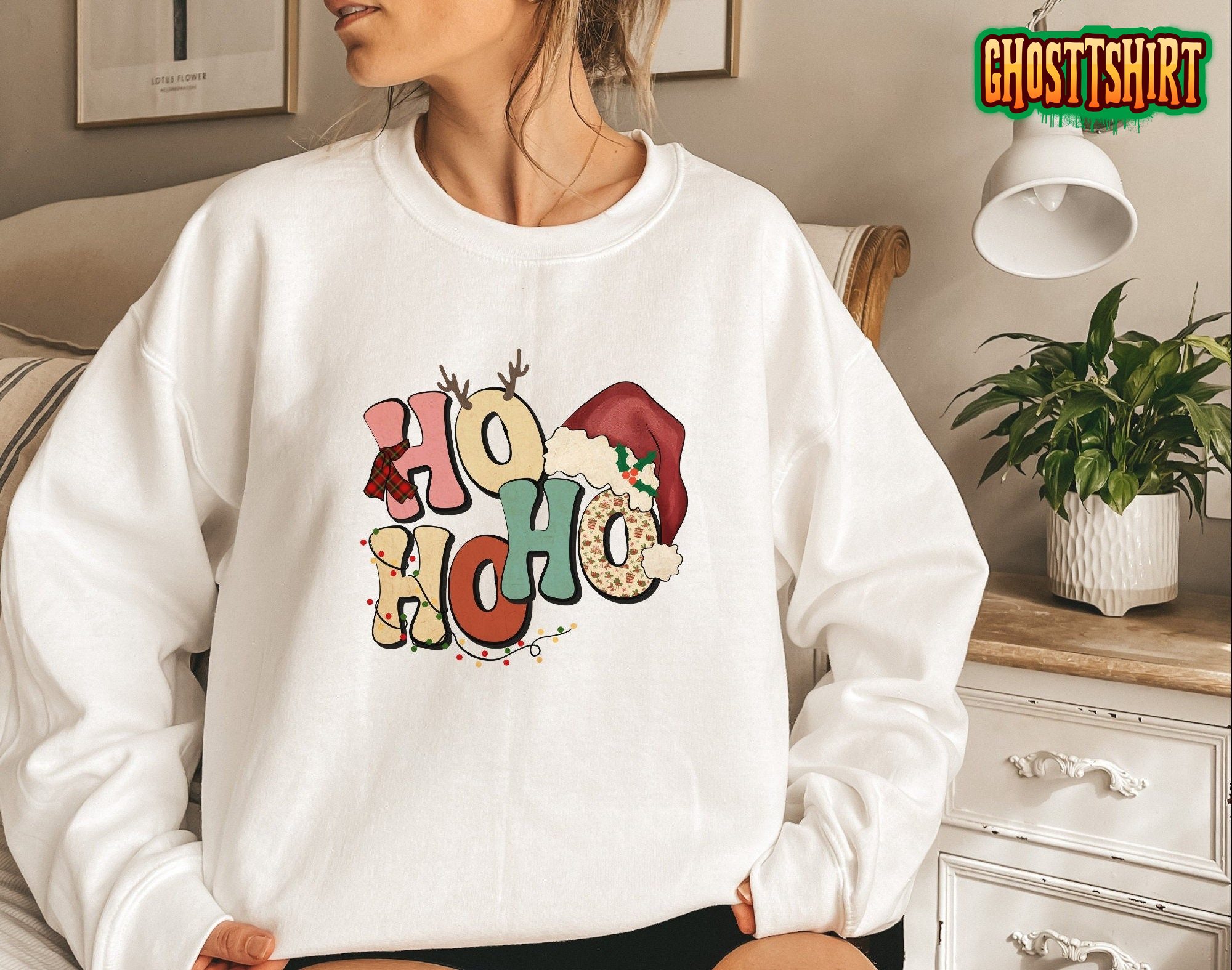 Ho Ho Ho Funny Christmas Sweatshirt