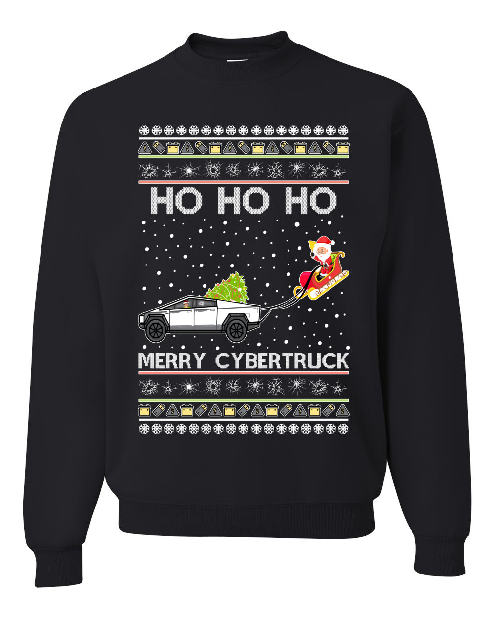 Ho Ho Ho Merry Cybertruck Funny Meme Merry Ugly Christmas Sweater- Best Christmas Gifts 2023