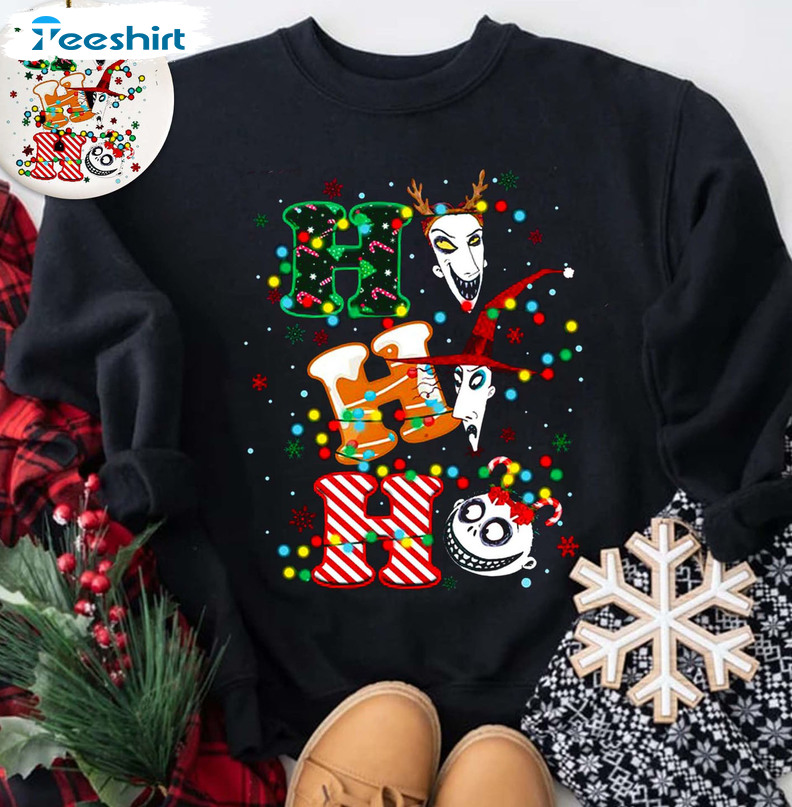 Ho Ho Ho Nightmare Christmas Sweatshirt – Jack Skellington Sally Oogie Boogie Unisex T-shirt Sweater