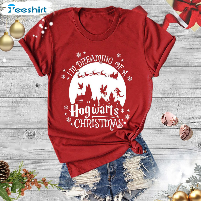 Hogwarts Christmas Funny Shirt – Funny Xmas Long Sleeve Unisex Hoodie