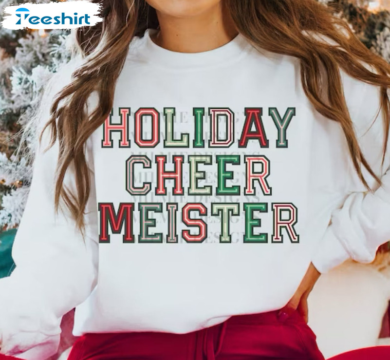 Holiday Cheermeister Shirt, Christmas Crewneck Unisex T-shirt